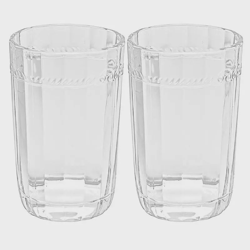 Jogo de Copos de Cristal Transparente Imperial 370ml 2 peças - Lyor