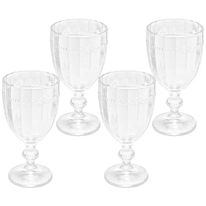 Jogo de Taças de Cristal Transparente Imperial 330mL 4 peças - Lyor