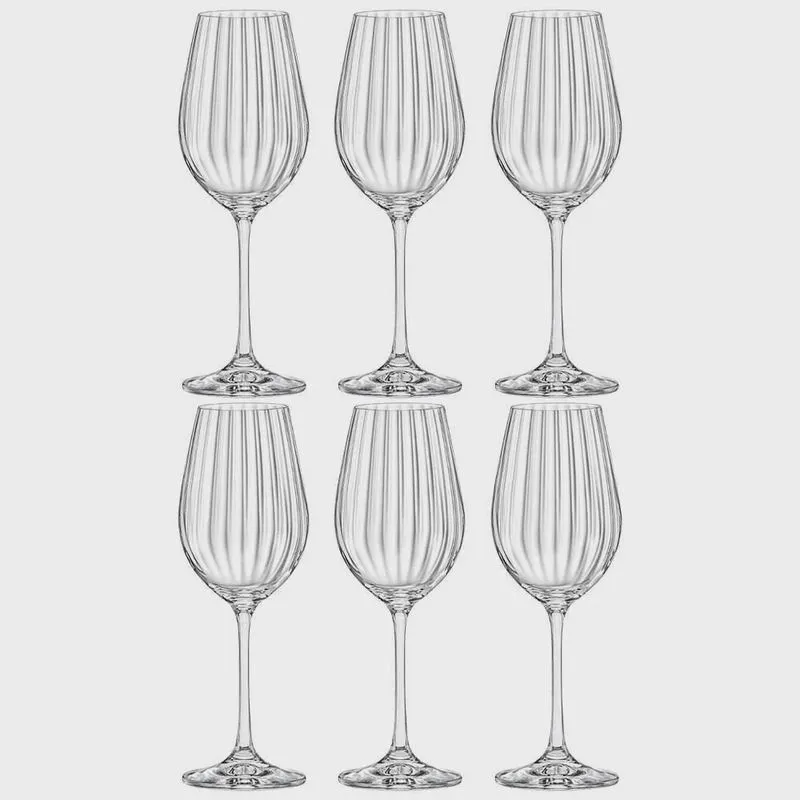 Taças de Vinho e Água Cristal 450ml Com Titânio Dream 6 peças - Haus Concept 56415/100-6