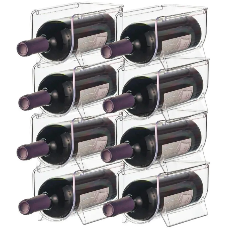 Suporte Organizador Garrafas Vinho Geladeira Empilhável My