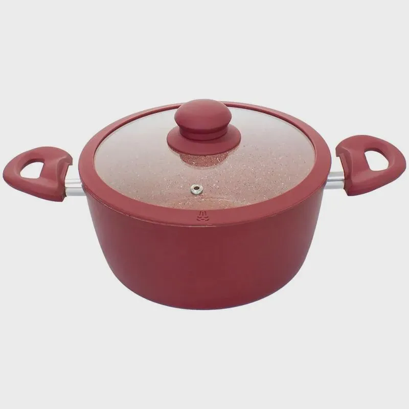 Caçarola Antiaderente Cerâmica de Indução Viena Vinho Plus 20cm - Casambiente