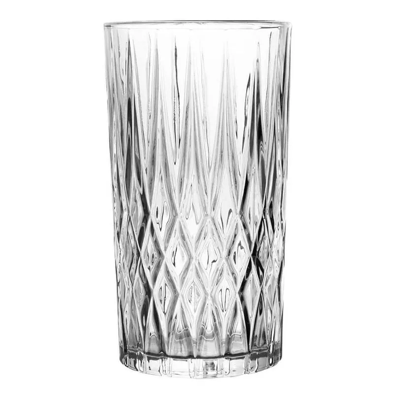 Copo Diamante de Vidro Transparente 300ml 1 peça - Lyor