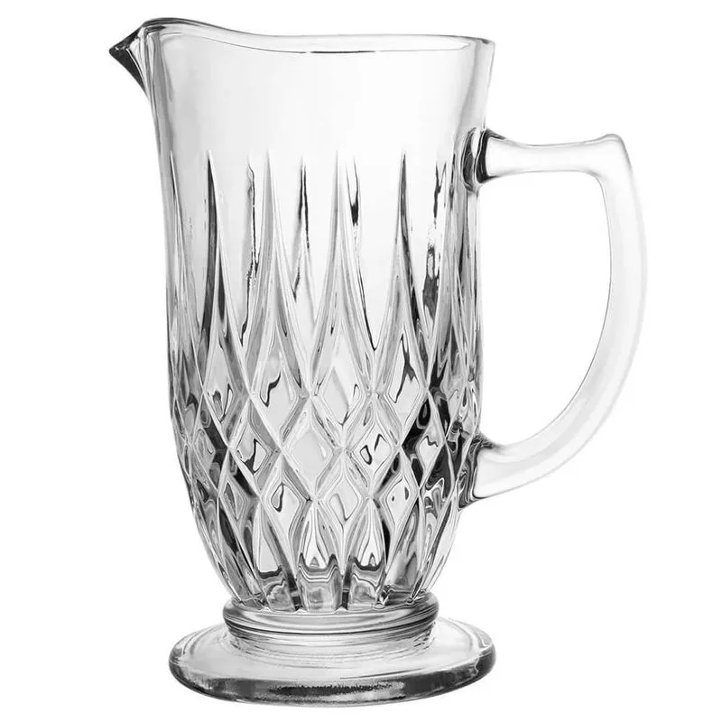 Jarra De Vidro Transparente Diamante 1l - Lyor 220106-avulso