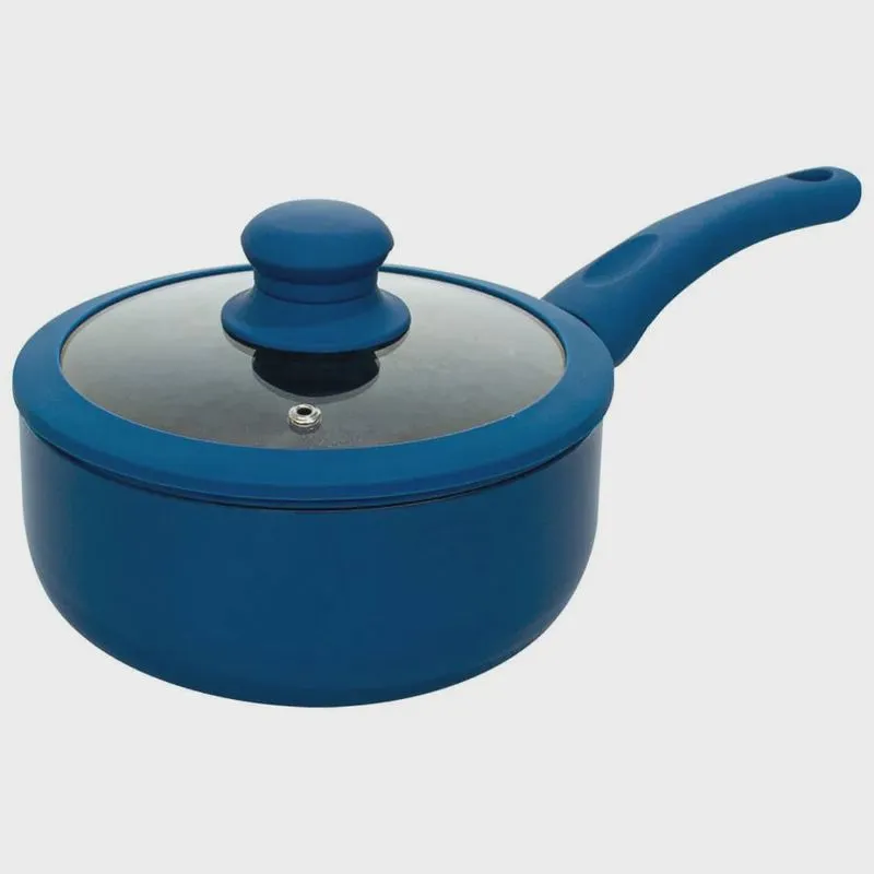 Panela Antiaderente Cerâmica de Indução Yafo Azul 20cm - Lehaví