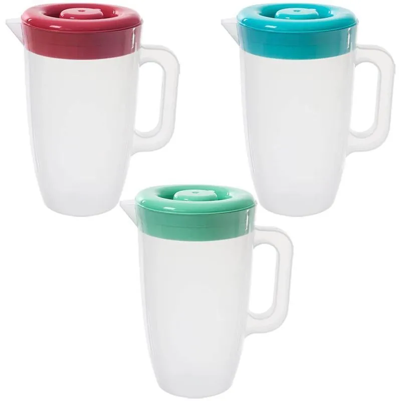 Jarra Suco E Água Plástico Tampa 4 Litros - Tritec 398 Azul