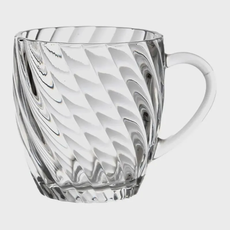 Caneca Xícara de Café e Chá de Vidro Elysée 285mL 1 peça - Hauskraft