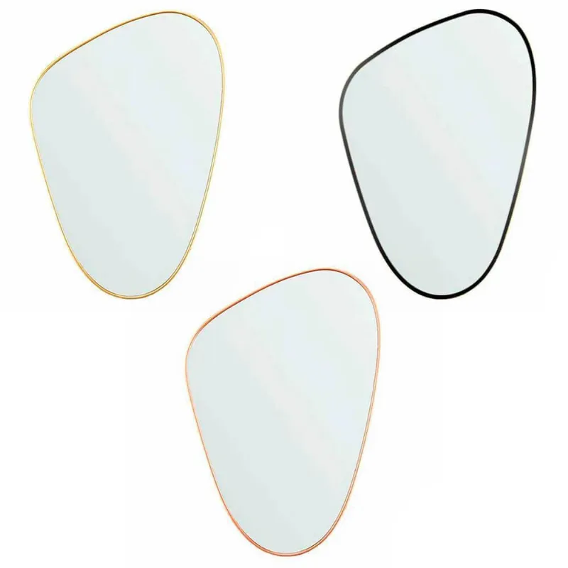 Espelho Banheiro Orgânico Decorativo 40X60Cm Modernatta Rio