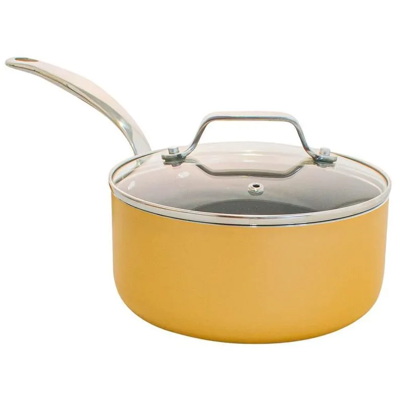 Panela Antiaderente Indução Ceramic Life Coast Champanhe