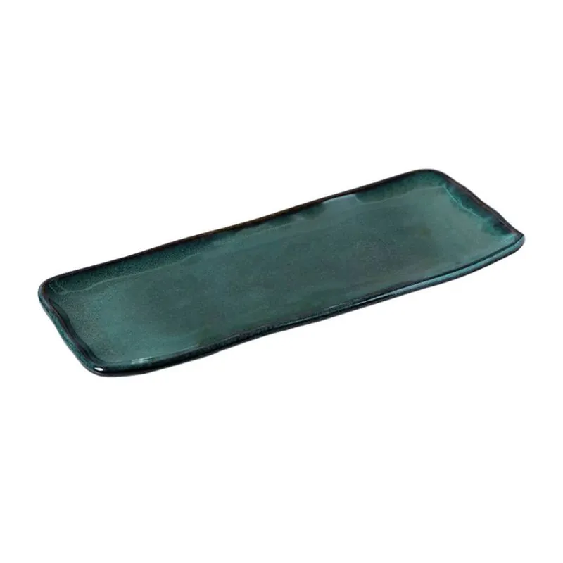 Travessa Bandeja de Cerâmica Stoneware Orgânico Oceano 22cm - Porto Brasil