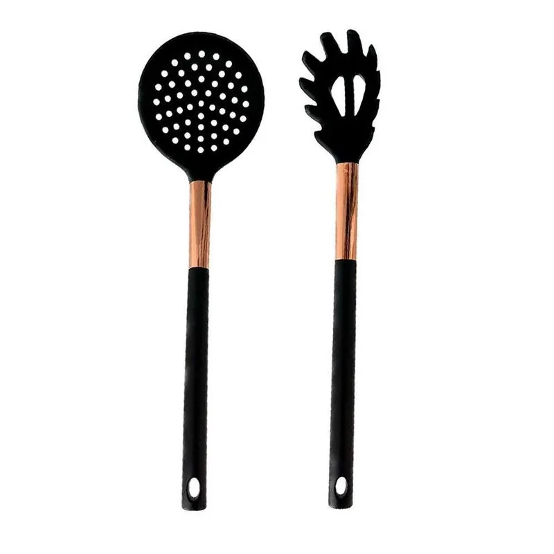 Utensílios De Cozinha Silicone Rose Gold 2 Peças Casambiente