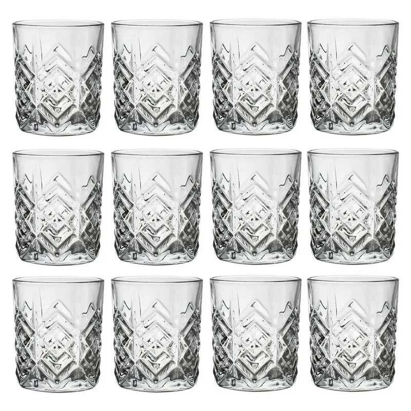 Copos De Vidro De Whisky Zenith Transparente 310ml 12 Peças