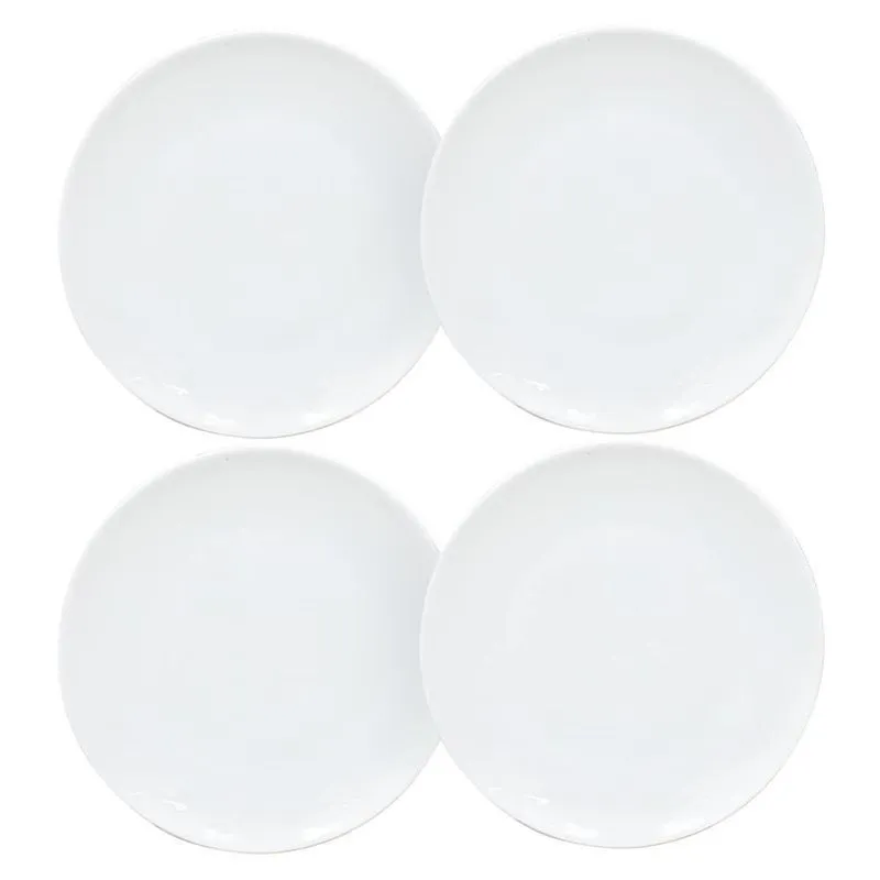 Jogo De Pratos Sobremesa 19cm Em Opaline 4 Peças Hauskraft