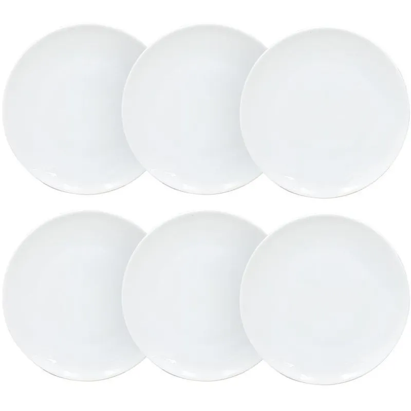 Jogo De Pratos De Sobremesa 19cm Opaline 6 Peças Hauskraft