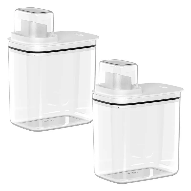 Kit Dispensers Herméticos Tampa Medidora Flow 1,5l 2 Peças