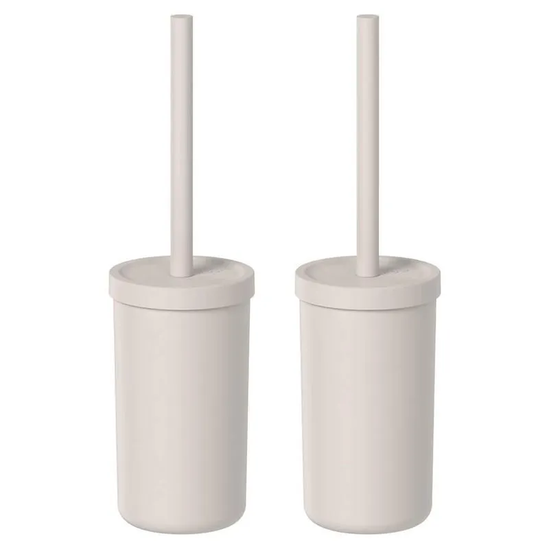 Jogo De Escovas Sanitárias Com Suporte 2 Peças Bold Bege Ou