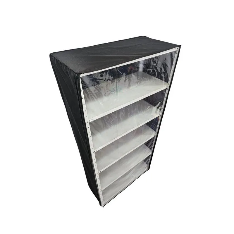 Capa Para Estante Nylon 600 Frente Pvc Com Zíper 182x92x32cm
