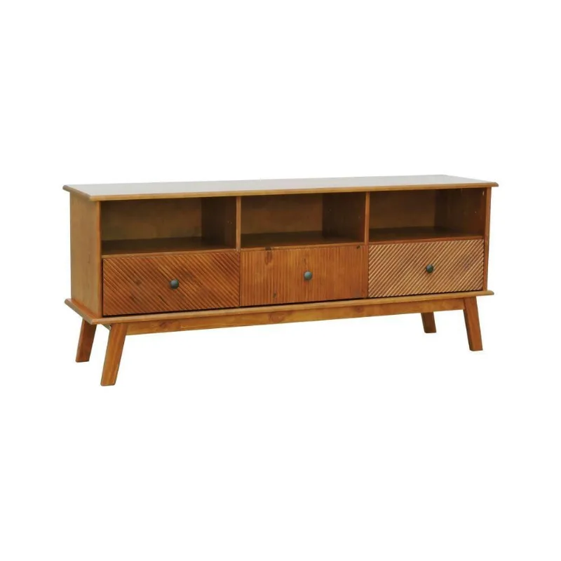 Rack 3 Gavetas Maré Amêndoa - Decorise
