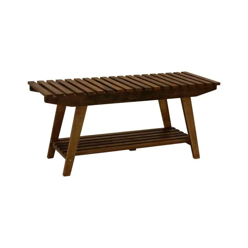 Banco/sapateira 1 Prateleira Summer 70cm Madeira Imbuia Maciça Stain Imbuia