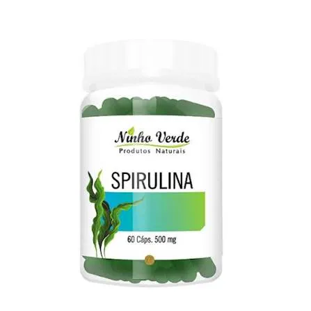 SPIRULINA 500MG 60CPS NINHO VERDE - Sinergia Ervas Medicinais
