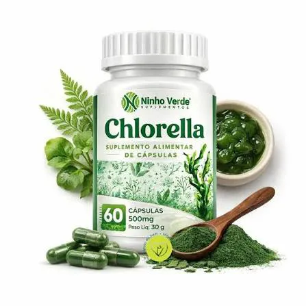 CHLORELLA NINHO VERDE 60 CAPSULAS - Sinergia Ervas Medicinais