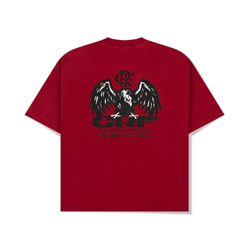 Camiseta Over Box Fit - Garra, Sangue e Raça - Vermelho P