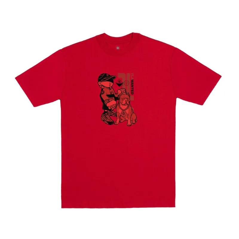 Camiseta Comfort Fit - Pitbull da Gávea - Vermelho M