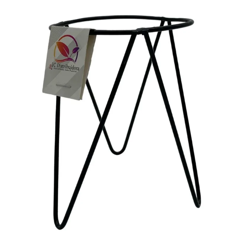Suporte Tripé Para Kokedama T11 (10x13,5) Preto Jc Jardim