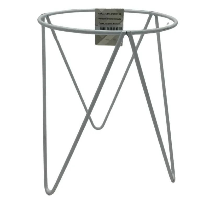 Suporte Tripé Para Kokedama T11 (10x13,5) Branco Jc Jardim