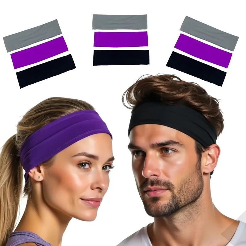 9 Faixas De Cabeça Esporte Corrida Academia Yoga Headband Bandana Turbante