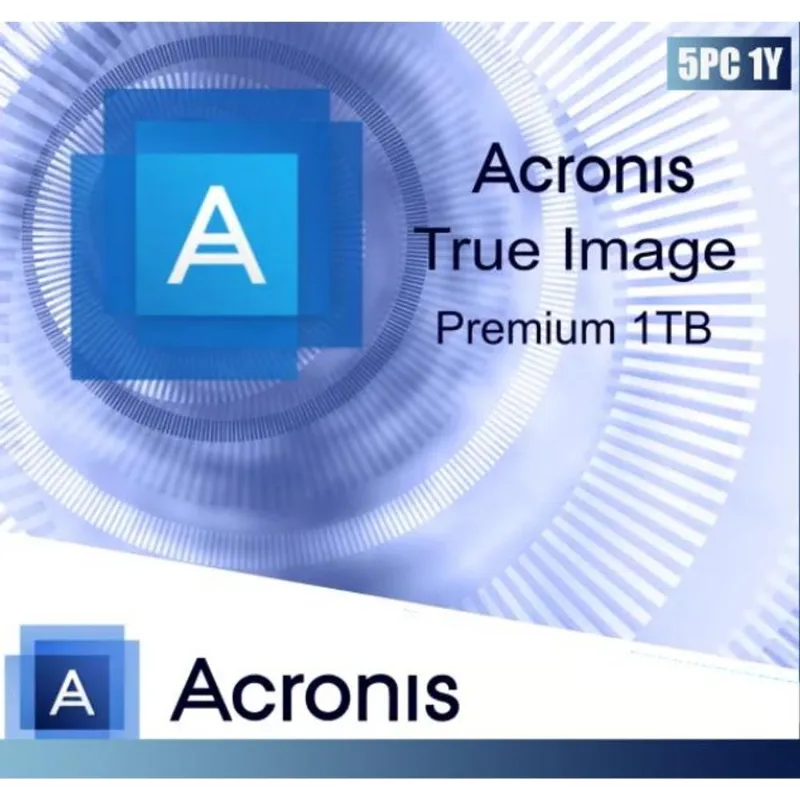 Acronis True Image 2020 Premium 1TB - 1 Ano 5 Dispositivos