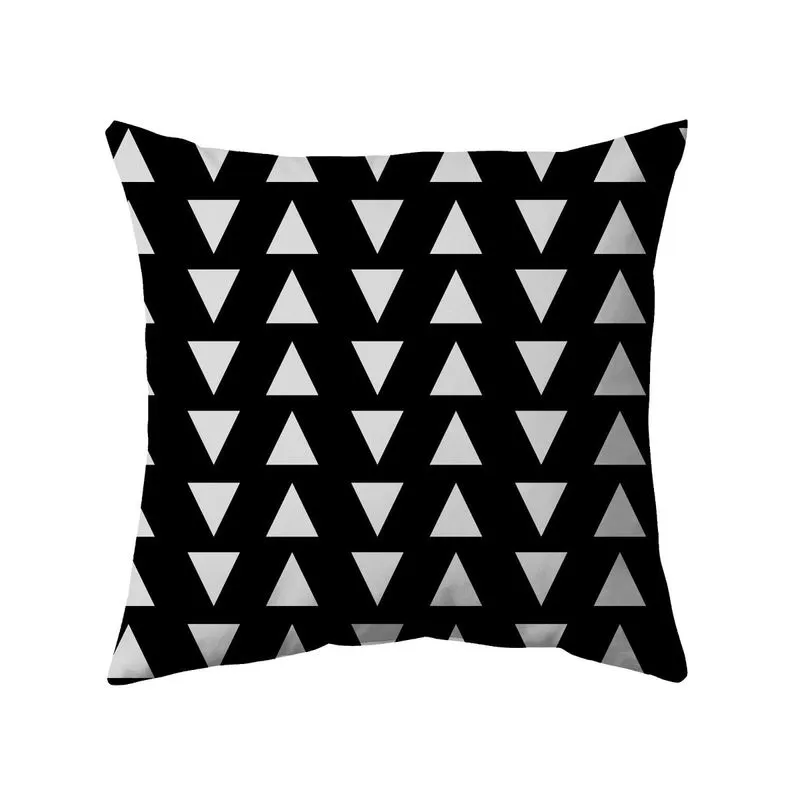 Almofada Oxford 43x43cm P&B B - Tecelagem Damata