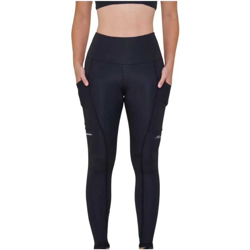 Legging Authen Essential Run Stamina 3 Bolsos P / Preto