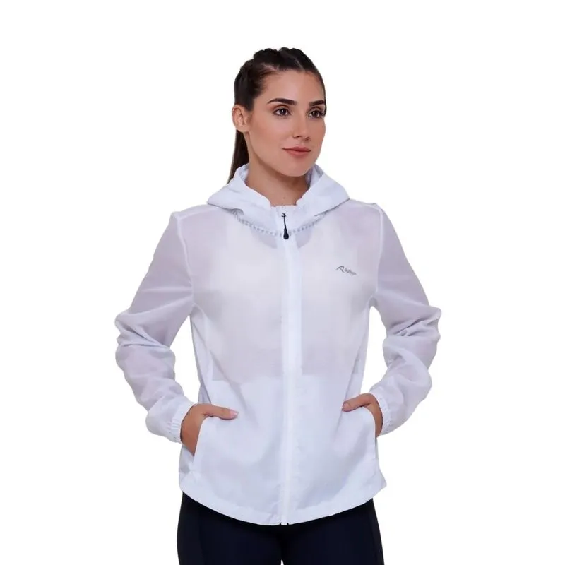 Jaqueta Corta Vento Feminina Authen Cyclone Resistente a Água P / Branco