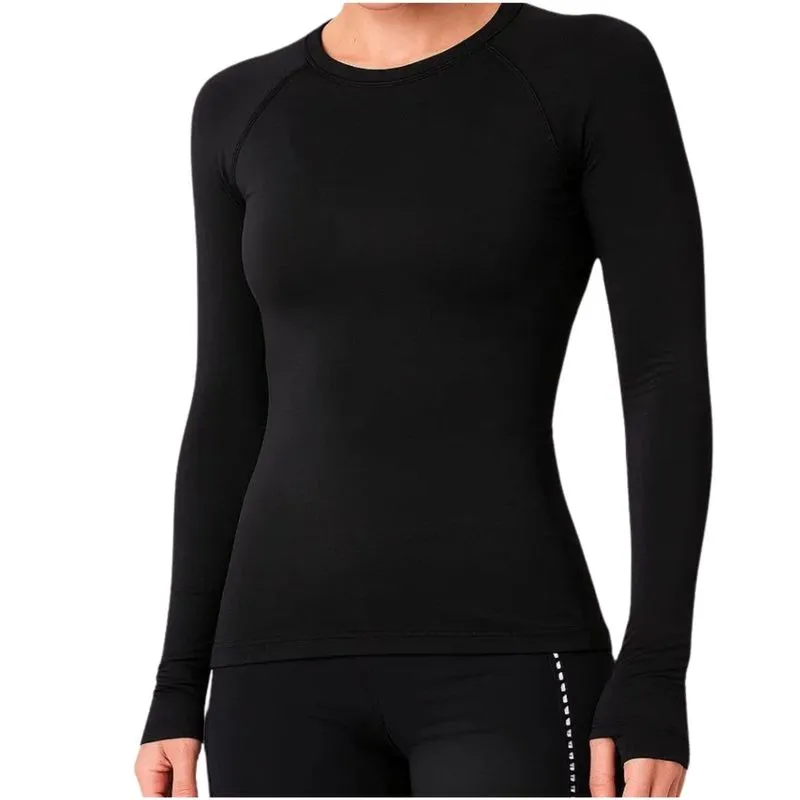 Camiseta Feminina Térmica Authen Manga Longa Keep Cool Needed UV50 Feminino G / Branco
