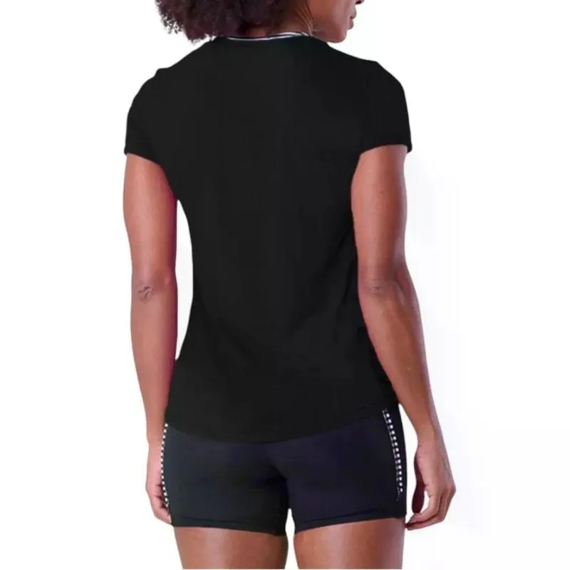 Camiseta T Shirt Dry Feminino Authen Confortável G / preto
