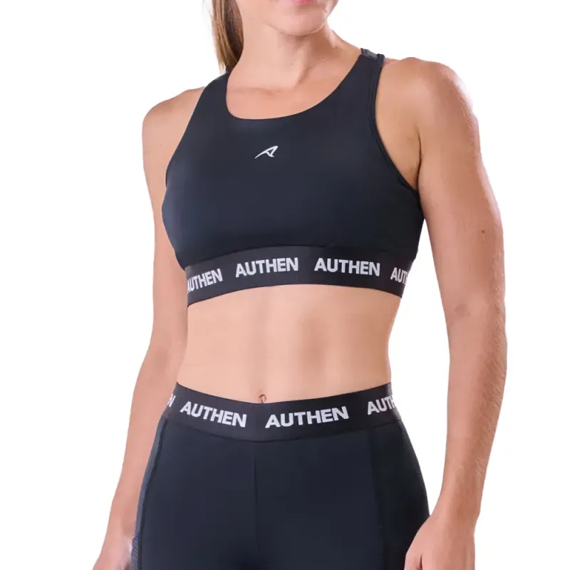 Top Feminino Authen Flex Box Preto PP