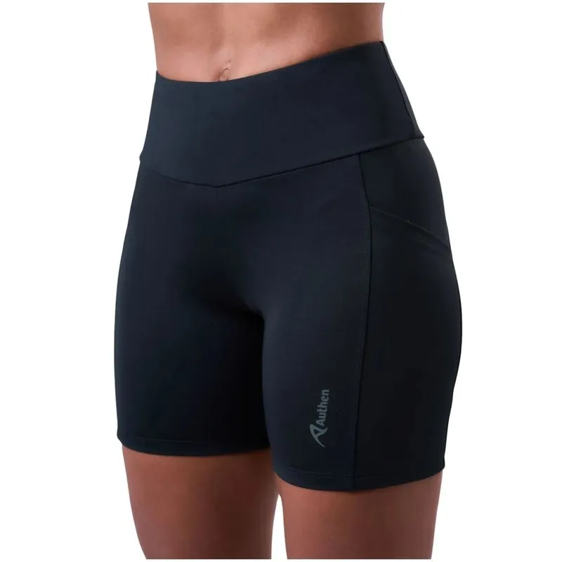 Bermuda Authen Essential Run Stamina 3 Bolsos 15cm GG / Preto