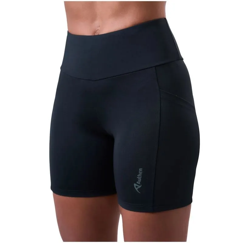 Bermuda Authen Essential Run Stamina 3 Bolsos 15cm P / Preto