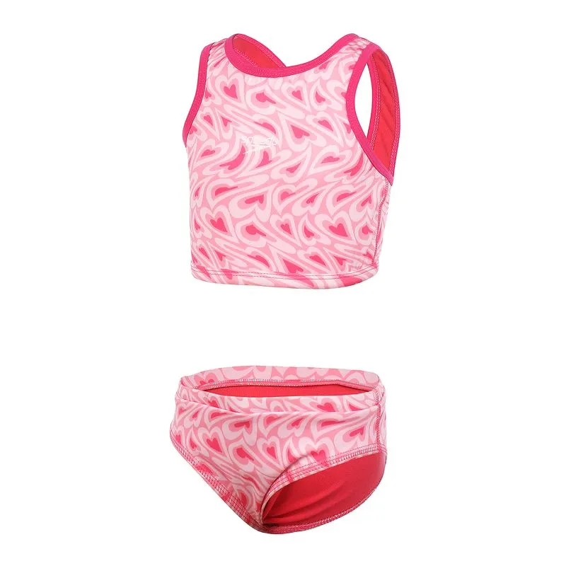 Biquini Cropped Infantil Little Hearts - ROSA 2