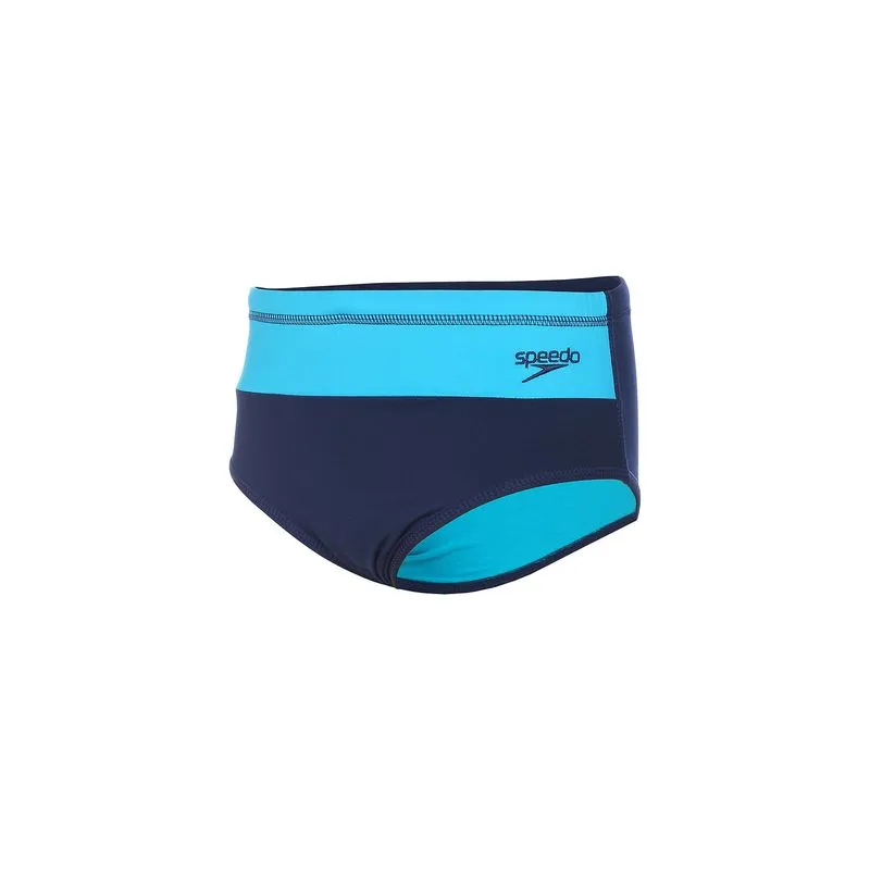 Sunga Junior Tradicional Color Block - MARINHO ACQUA 16