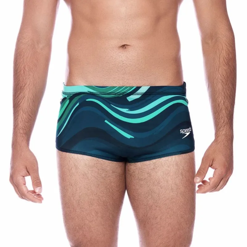 Sunga Tradicional Waves - AZUL NAUTICO G