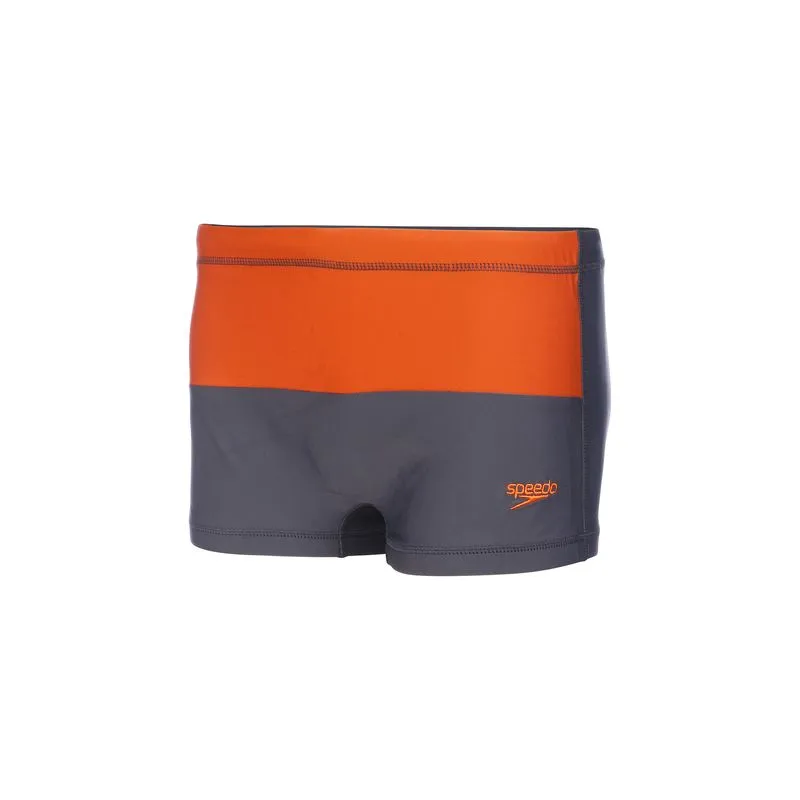 Sunga Boxer Color Block - PRETO TANGERINA P