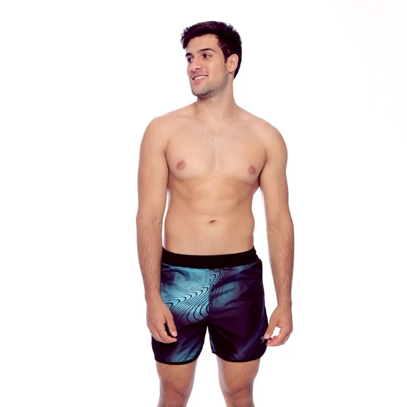 Shorts Run Optical - PRETO ACQUA BLUE GG2