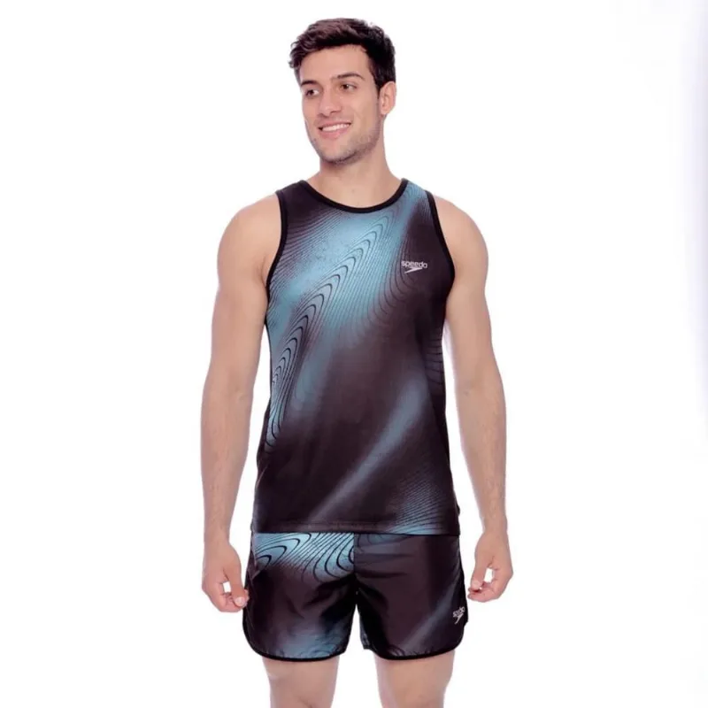 Regata Speedo Optical Masculina GG / Preto.