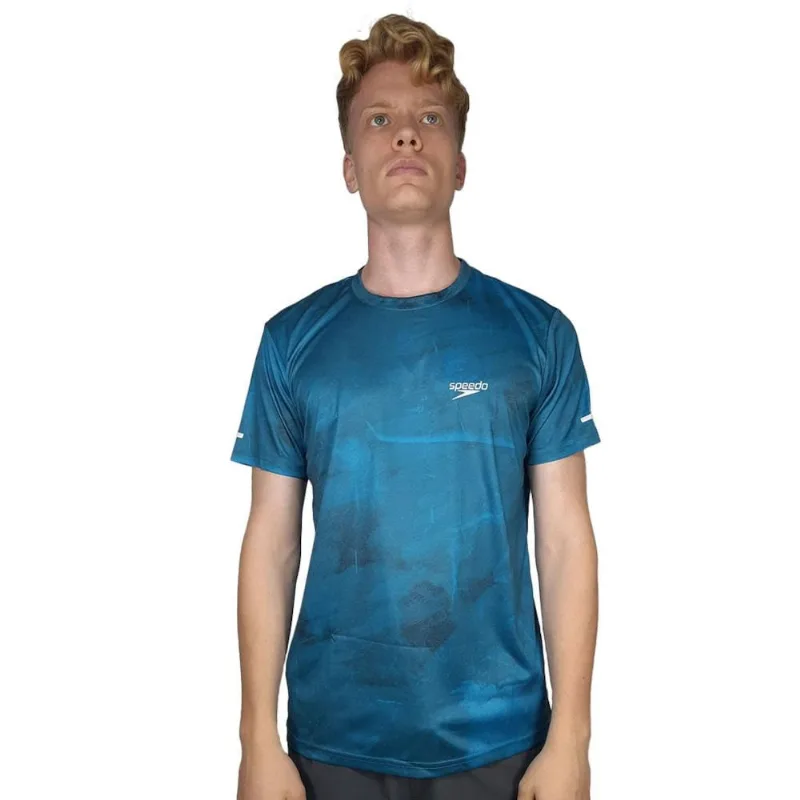 Camiseta Speedo Blur Masculina G / Azul escuro - Speedo