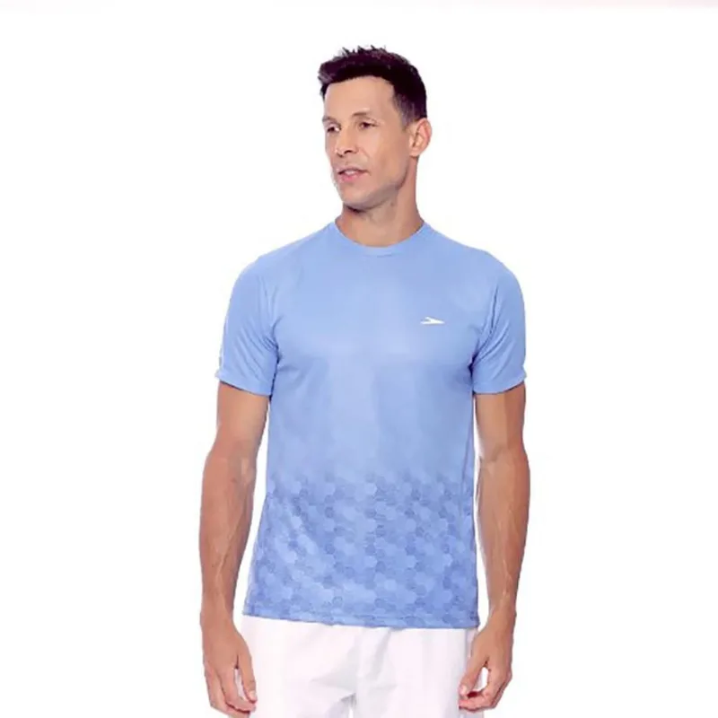 Camiseta Speedo Mosaico Degrade Masculina M / AZUL - Speedo