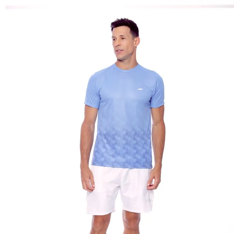 Camiseta Mosaico Degrade - AZUL CÉU G
