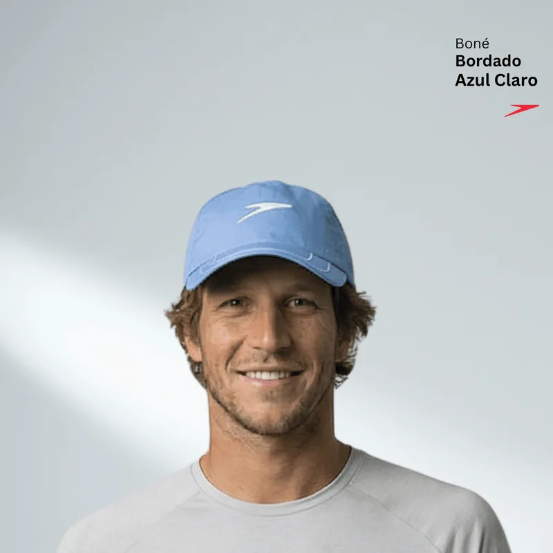 Boné Bordado Aba - AZUL CLARO ÚNICO