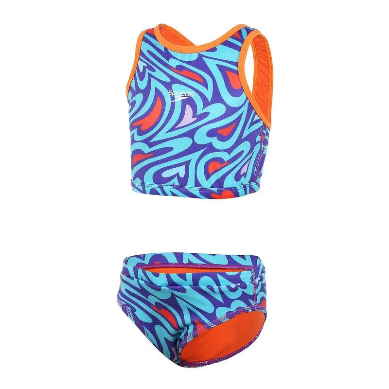 Biquini Cropped Infantil Little Hearts - ROXO 8