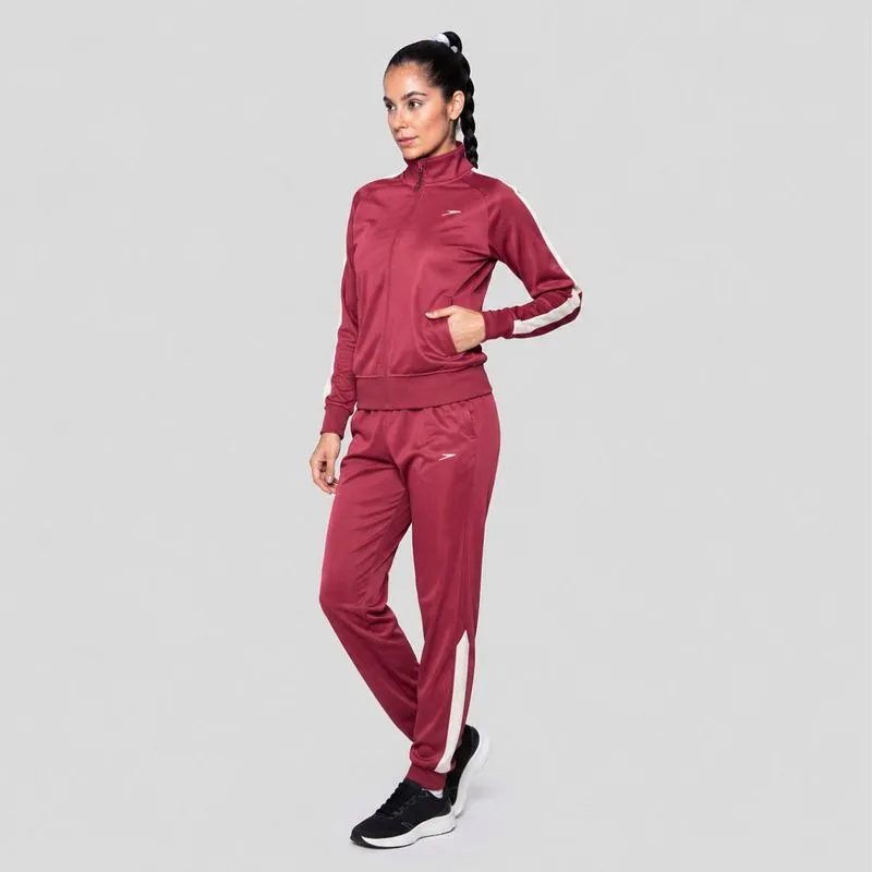 Conjunto De Agasalho Feminino Basic Sports Speedo - CRANBERRY BAUNILHA G